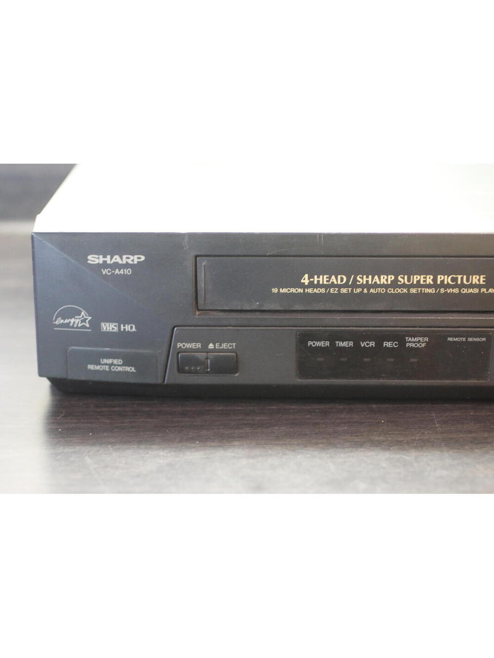 Sharp VC-A410 4-Head VHS Player VCR Recorder Super Picture No Remote